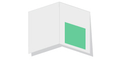 Folder DIN A4 Kreuzbruch