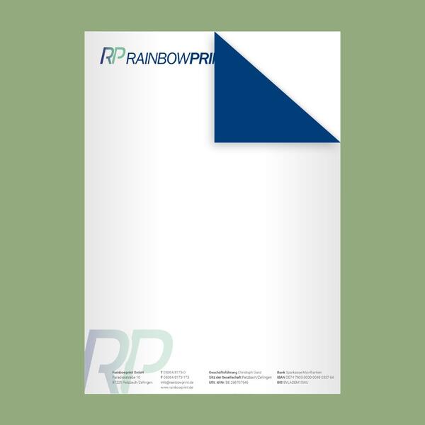 Produktbild für 'Briefpapier DIN A4 (21 x 29,7 cm), 4/4-farbig bedruckt'