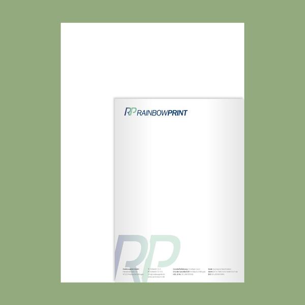 Produktbild fr 'Briefpapier DIN A5 (14,8 x 21 cm), 4/0-farbig bedruckt'