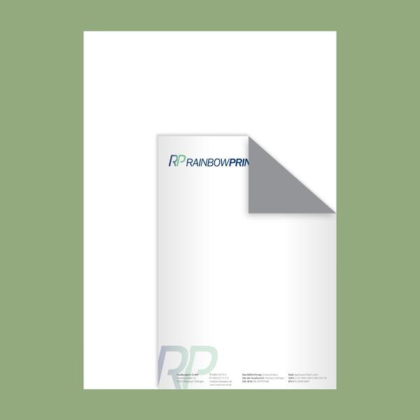 Produktbild für 'Briefpapier DIN A5 (14,8 x 21 cm), 4/1-farbig bedruckt'