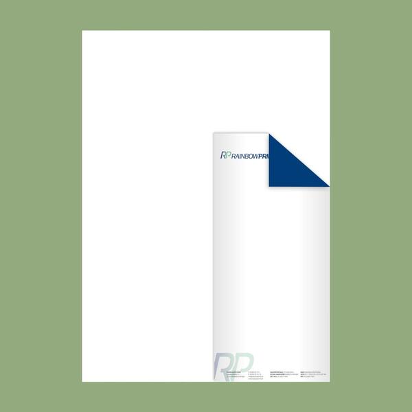 Produktbild für 'Briefpapier DIN lang (9,8 x 21 cm), 4/4-farbig bedruckt'