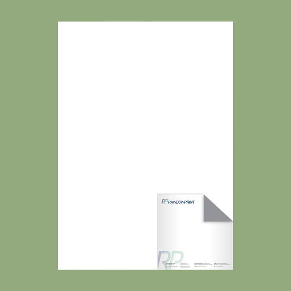 Briefpapier Quadrat 9x9 4/1 - farbige Vorderseite, einfarbige Rückseite