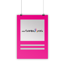 Schaufenster 100 Werbeplakate Leuchtplakate NEON pink DIN A2 für Klapprahmen 