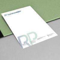 Das Standard Briefpapier, das von Rainbowprint gedruckt wird.